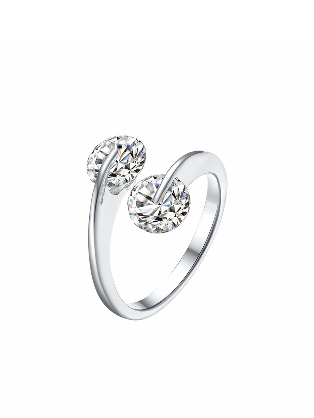 🥰♥️ NWT Genevive .925 Sterling Silver CZ Ring